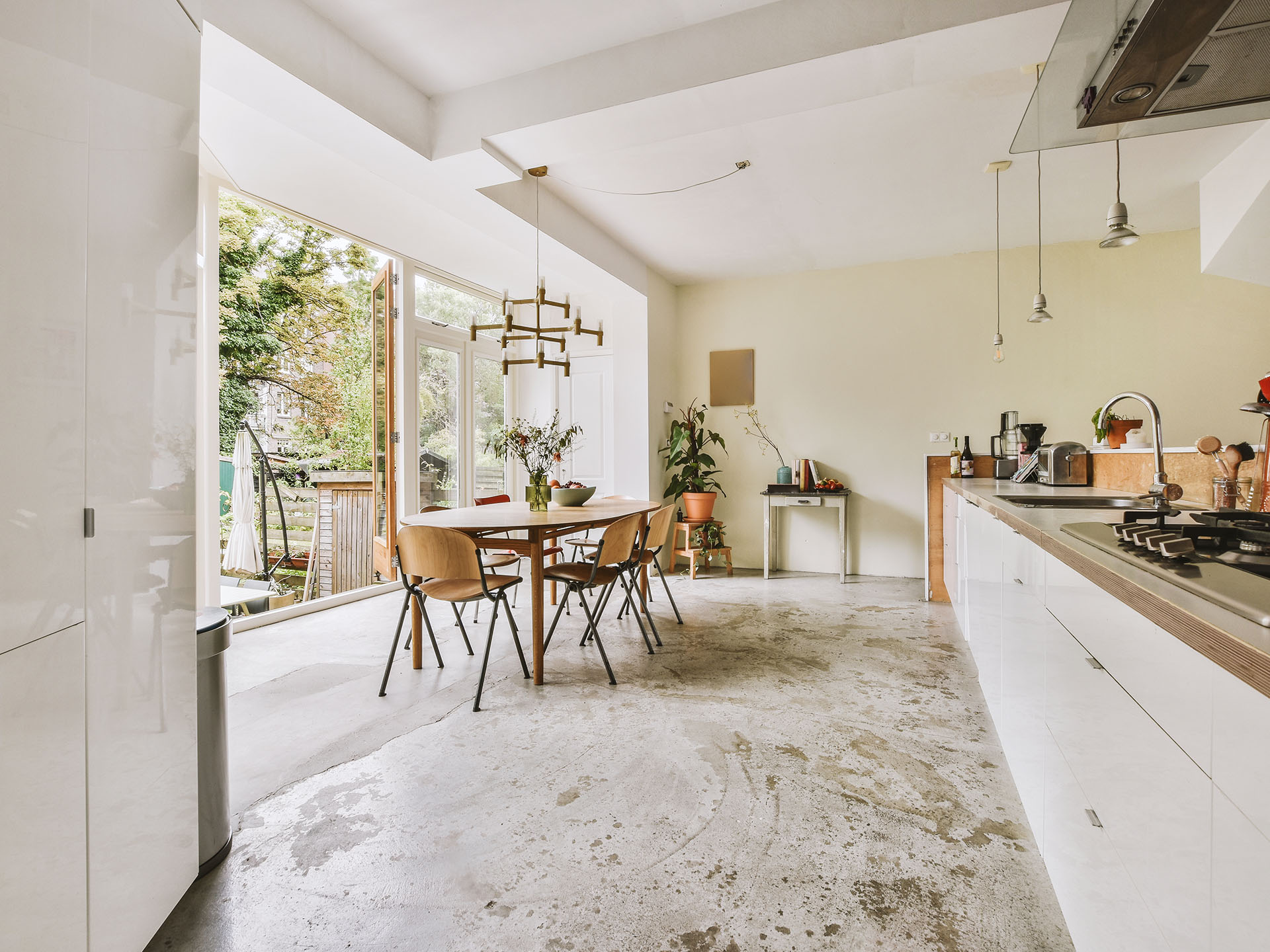 kitchen and dining room in modern apartment 2025 02 10 05 39 26 utc